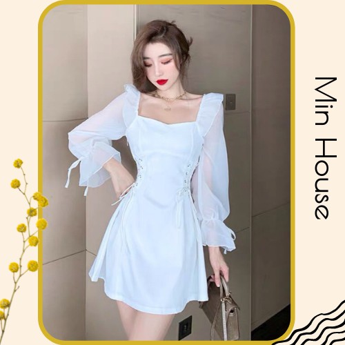 Váy trắng nữ dự tiệc dạo phố siêu xinh✅HÀNG CAO CẤP-MẶC LÀ XINH✅ váy trắng chụp hình kỷ yếu-min.house86 (V1) | BigBuy360 - bigbuy360.vn