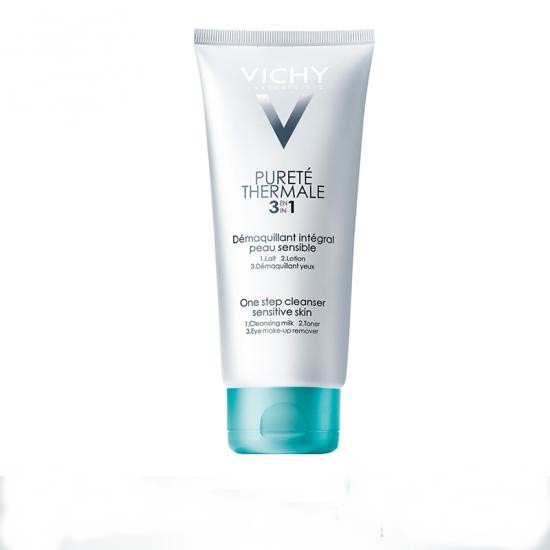 VICHY SỮA RỬA MẶT TẨY TRANG 3 TÁC DỤNG DÀNH CHO DA THƯỜNG, DA HỖN HỢP DA NHẠY CẢM - PURETE THERMALE 3 IN 1 100ML