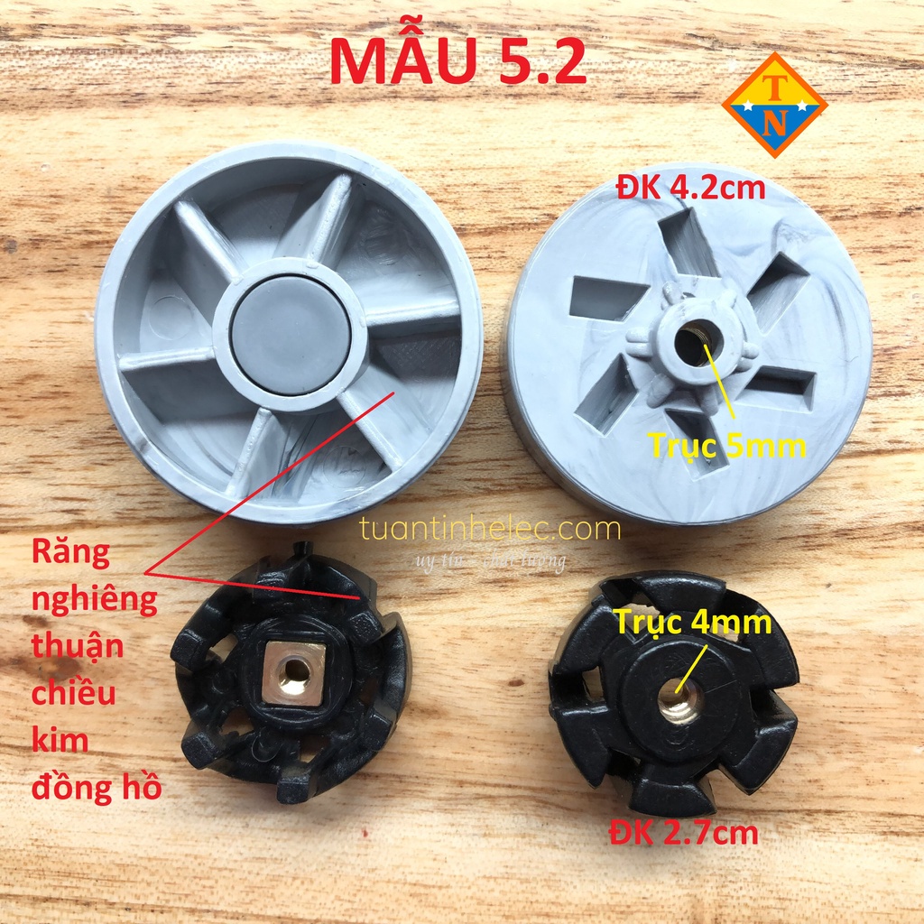 Bánh Răng Máy Xay Sinh Tố Các Loại : Vấu Truyền Động , Nhông Máy xay Thông Dụng - Phụ kiện máy xay sinh tố các loại