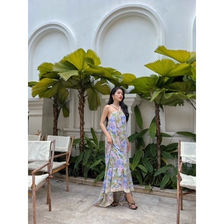 Đầm Maxi Hoạ Tiết Nhiệt Đới