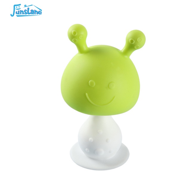 Miếng ngậm mọc răng FUNSLANE bằng silicon hình nấm ngộ nghĩnh cho bé