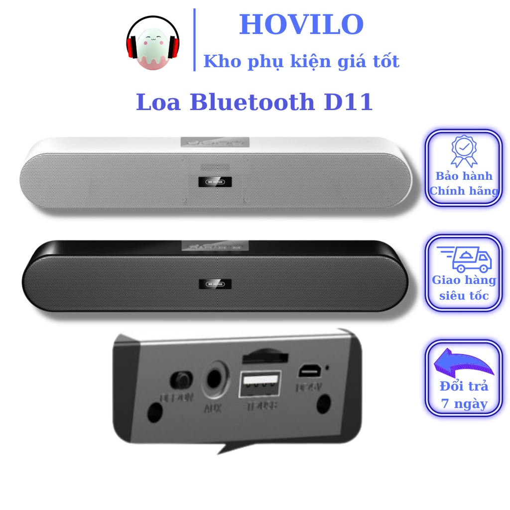 Loa bluetooth mini WK DESIGN D11 Loa thanh không dây Công Nghệ V5.0 chất âm hoàn hảo cùng vẻ ngoài vô cùng sang trọng