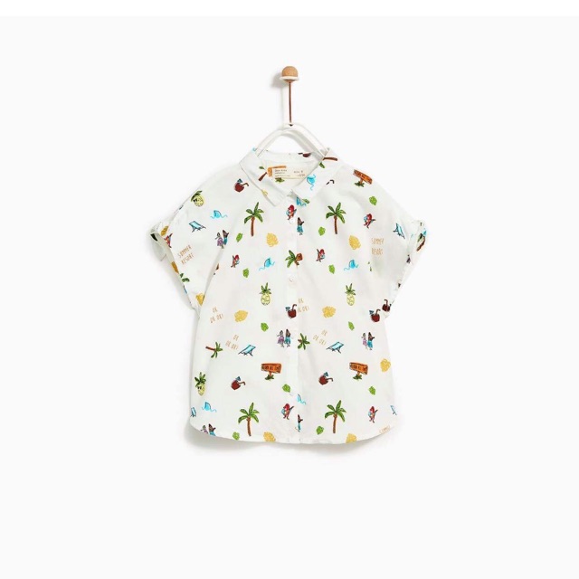 Áo sơ mi hoạ tiết