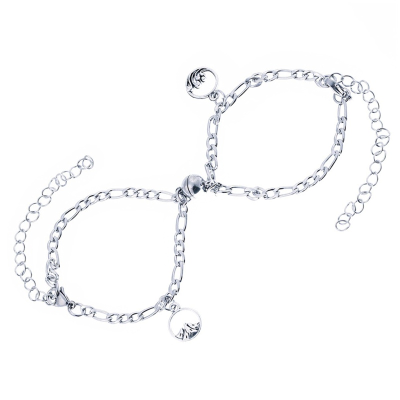 Set 2 Vòng Tay Chuỗi Hạt Nam Châm Thời Trang Cho Cặp Đôi