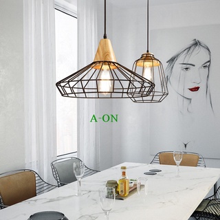 Đèn thả A-ON 0251 chuôi giả gỗ nhẹ nhàng, tinh tế, giá tốt, tặng bóng led