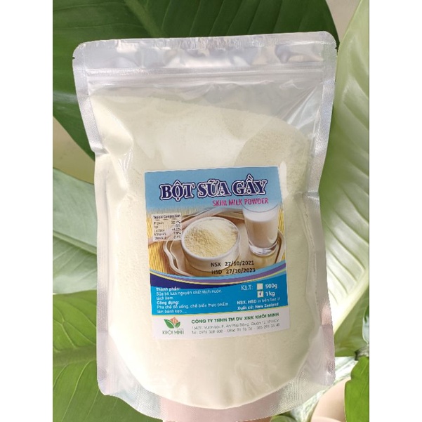 1kg SỮA BỘT GẦY SKIM MILK POWDER NEWZEALAND