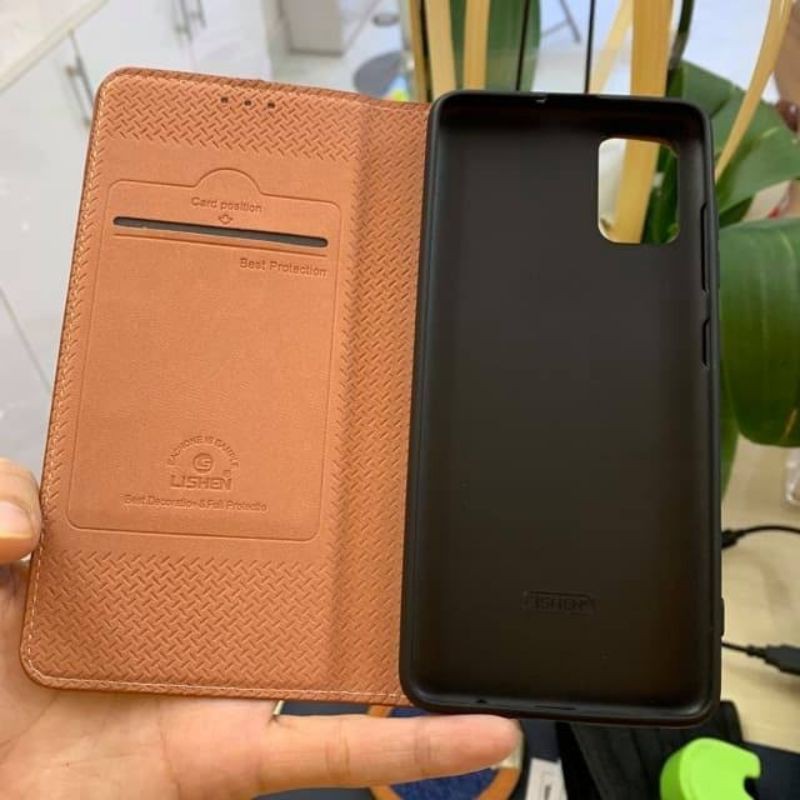 bao da lishen samsung A51 / A71 có khe cắm thẻ