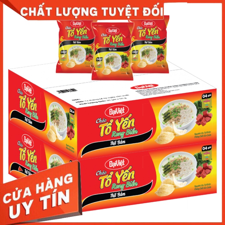 Cháo Tổ Yến Rong Biển Thịt Bằm Đại Việt Gói 50g