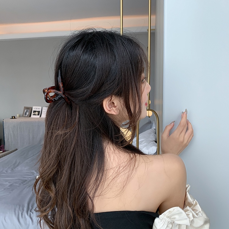 Kẹp Tóc Càng Cua / Kẹp Tóc Càng Cua Bằng Acrylic Màu Trong Suốt Kiểu Dáng Hình Học Tối Giản Cho Nữ