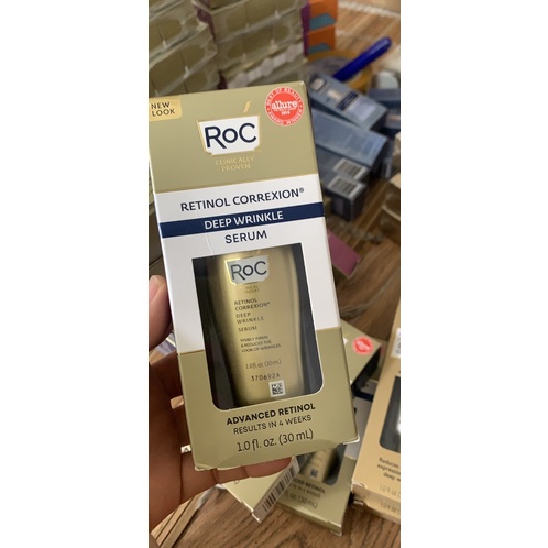 RETINOL  Serum Làm Mờ Nếp Nhăn Sâu ROC mẫu mới. mẫu cũ
