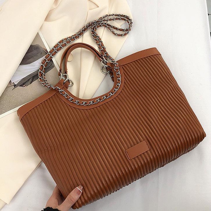 Túi tote đeo vai IELGY cỡ lớn phong cách retro thời trang cho nữ