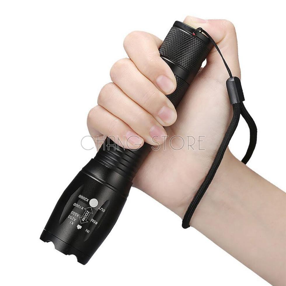 Đèn pin siêu sáng XML-T6 chống nước, thiết kế nhỏ gọn, tiện dụng, tầm chiếu sáng rộng