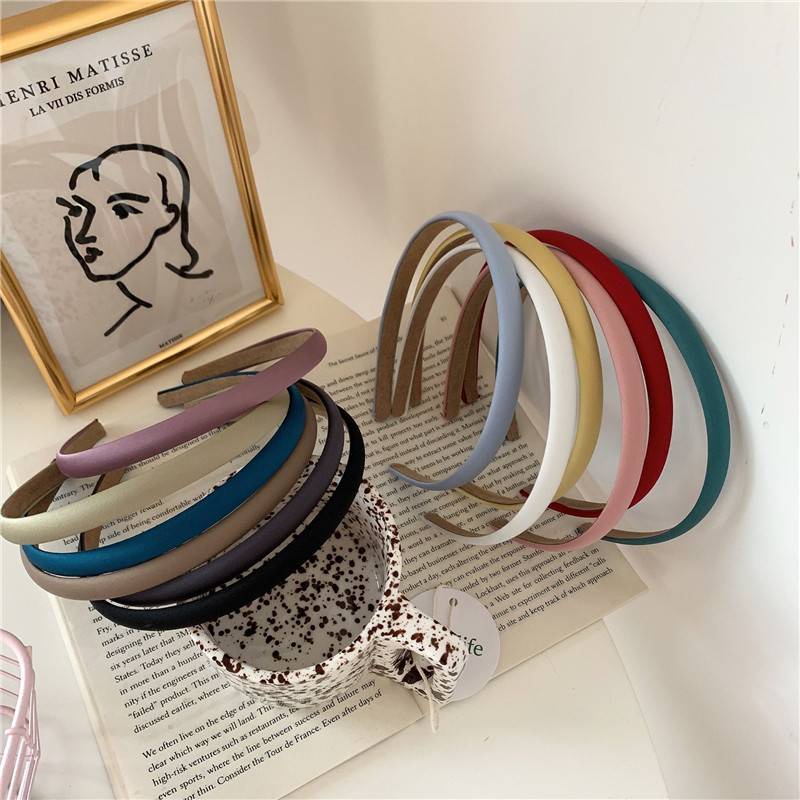 Băng đô bản mỏng màu kẹo phong cách Hàn Quốc cho nữ