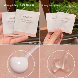 SAMPLE KEM DƯỠNG CHERRY BLOSSOM TONE UP CREAM INNISFREE / JELLY CREAM