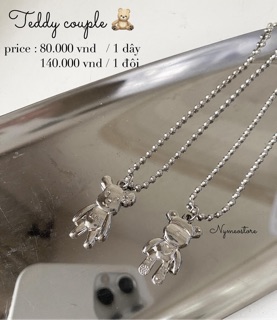Dây chuyền đôi gấu dành cho các cặp đôi