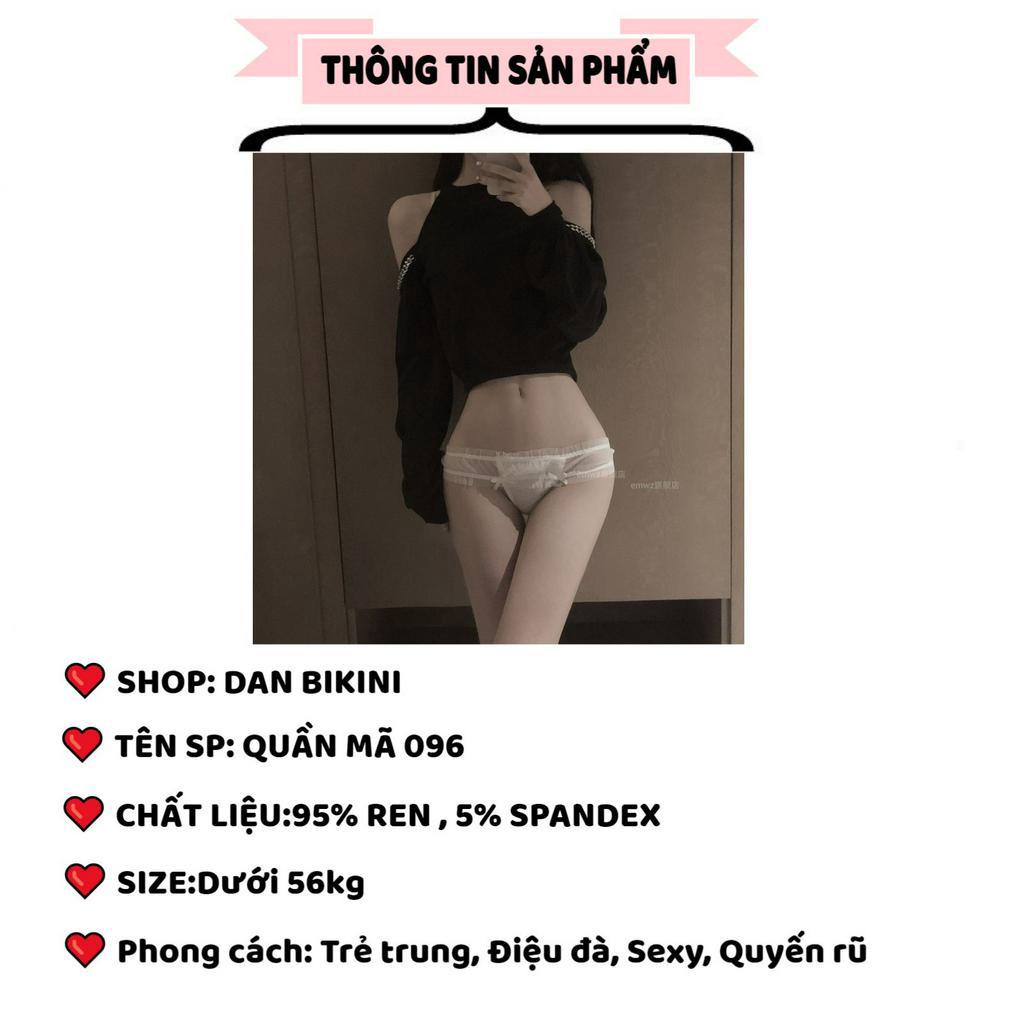 Quần Lót Nữ Ren Cao Cấp Thiết Kế Mềm Mại Thoáng Mát Sexy Quyến Rũ MÃ 096