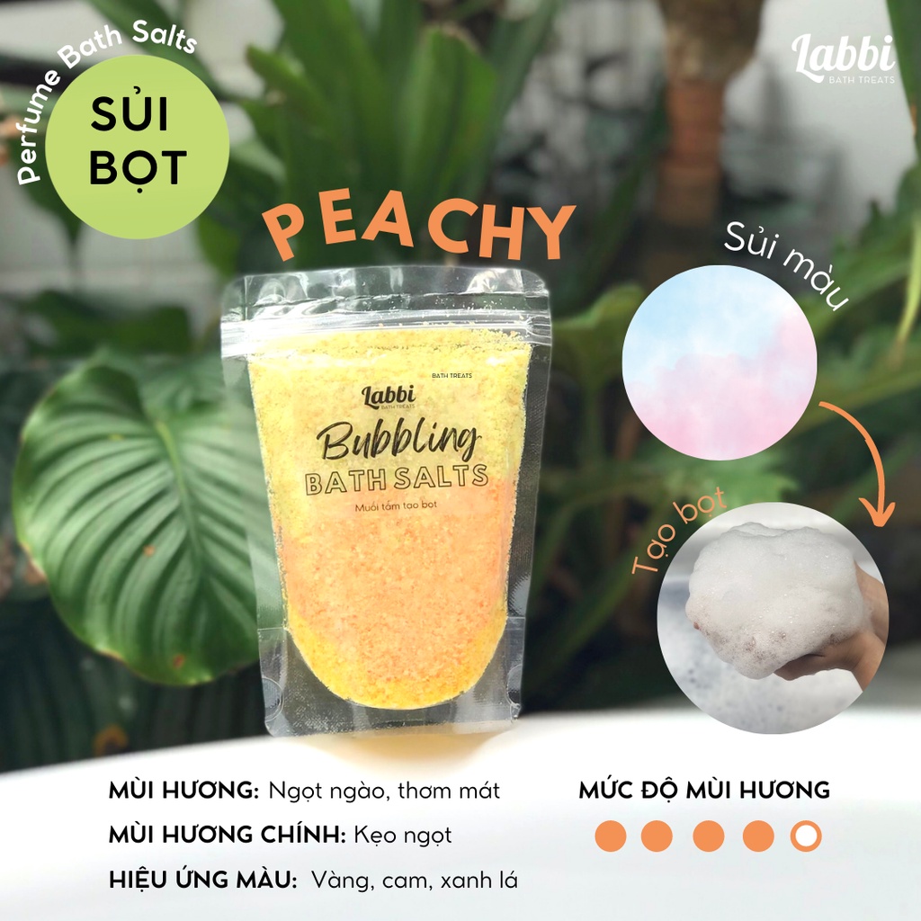 PEACHY [Labbi] Tạo bọt bồn tắm / Muối tắm tạo bọt / Bubble Salts