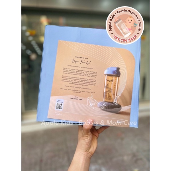 Bộ quà tặng Hegen Wonder Blue Collection ( 1 bình trữ +1 bình nước 150ml, 1 bình sữa 240ml, 1 bình tập uống 330ml, 1 cọ)