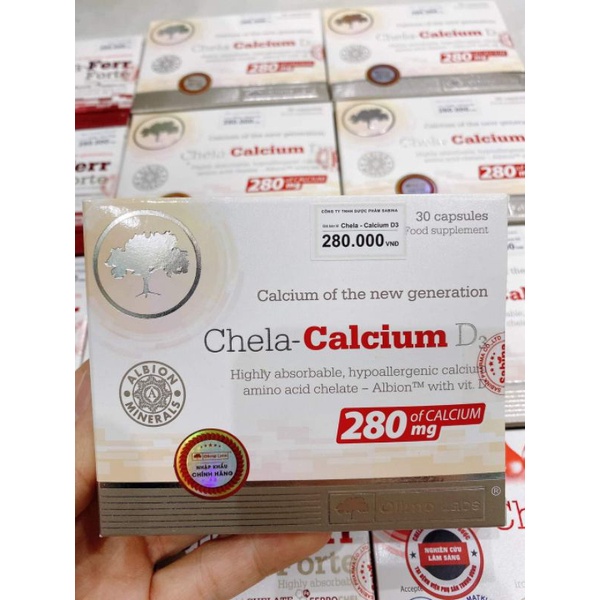 Canxi Chela Calcium D3 không nóng, không táo cho bà bầu, mẹ sau sinh