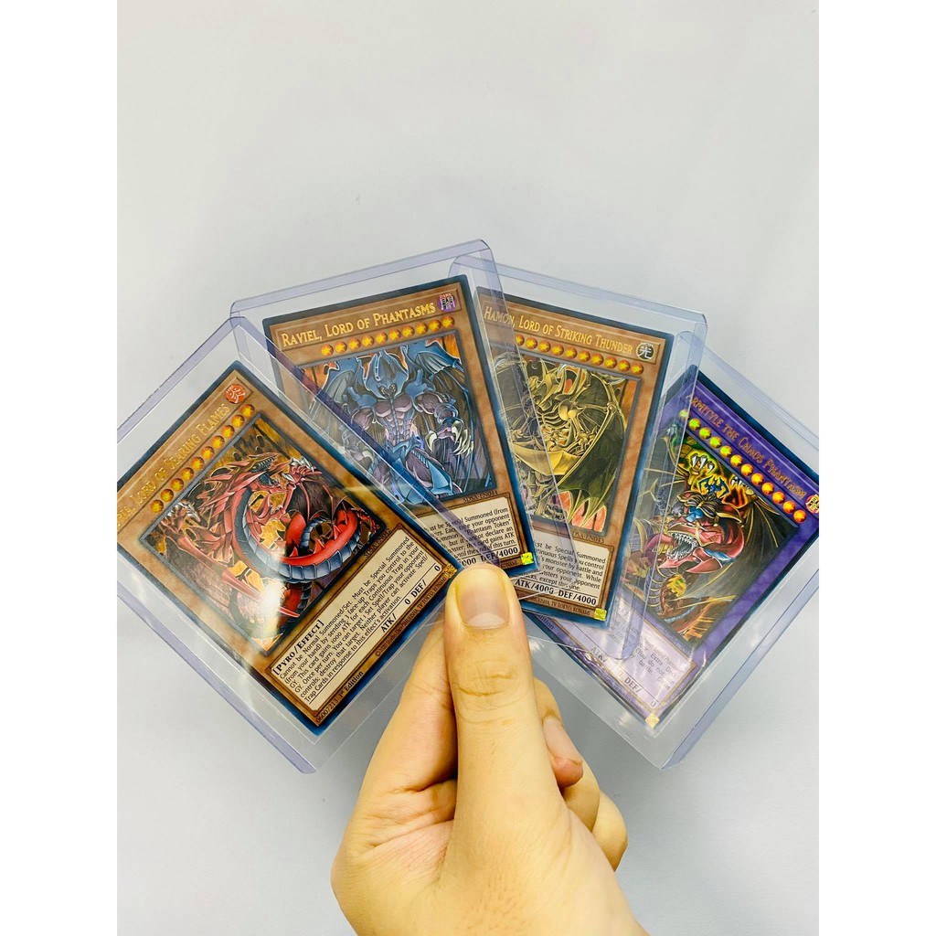 [ Dưa Hấu Yugioh ] Lá bài thẻ bài Combo Tà Thần 5 lá Uria Hamon Raviel - Ultra Rare - Tặng bọc bài nhựa bảo quản