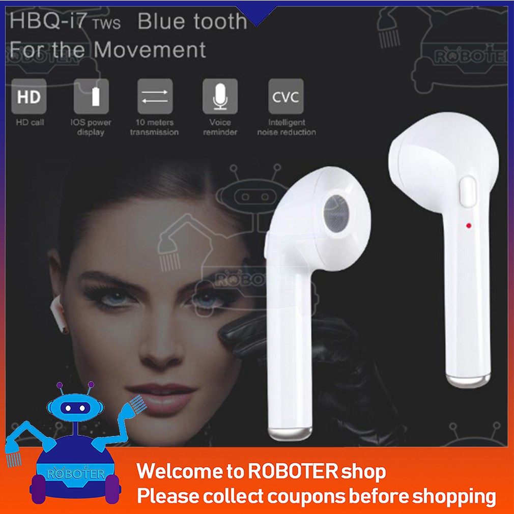 Tai Nghe Bluetooth V4.2 Không Dây Hbq I7 Tws Twins