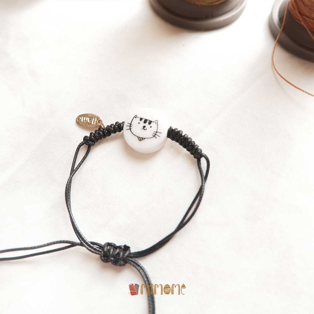 Vòng gốm mèo và xương cá dây rút | BigBuy360 - bigbuy360.vn