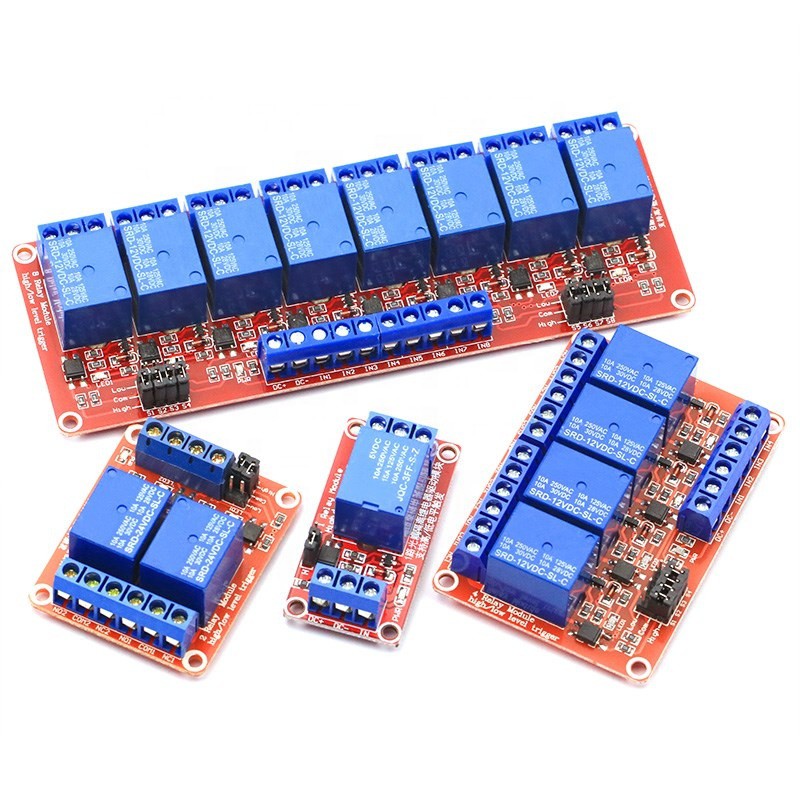 Module 1/2/4/6/8 Relay với Opto cách ly kích H-L -5V DC