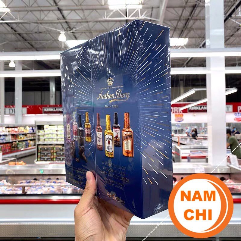 SOCOLA NHÂN RƯỢU ANTHON BERG SINCE 1884 HỘP 64 CHAI 1KG