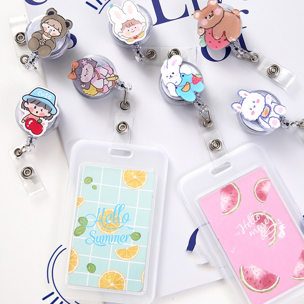 Kẹp giữ thẻ tên co giãn có thể thu gọn tiện dụng