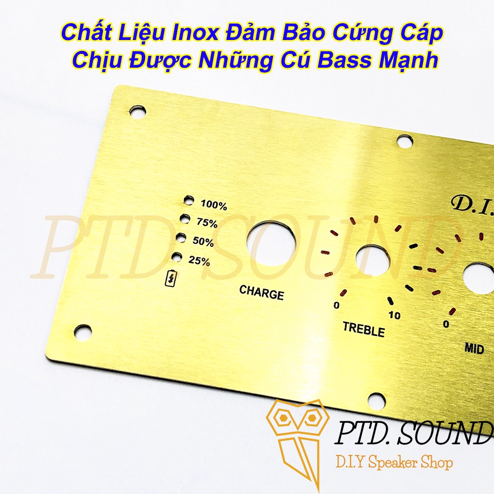 Mặt Control cho mạch âm sắc opa2604, 5532 Inox. DIY mặt Volume , mặt âm sắc cho Pre amp từ PTD Sound