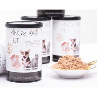 Pate cho chó mèo king’s pet lon 380gr - thức ăn thú cưng the pet con mèo xiêm pet shop