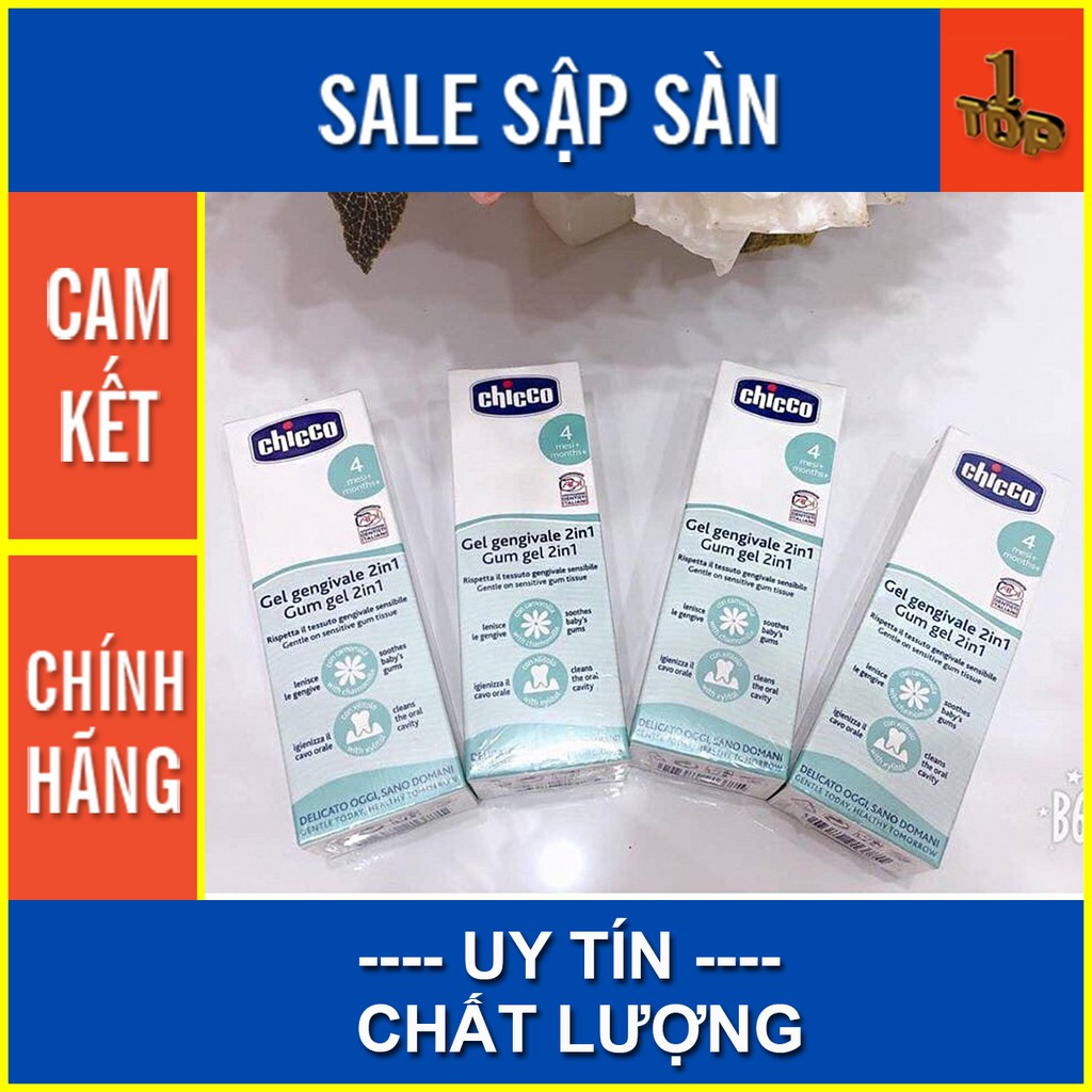 Gel Bôi Lợi Chicco Multifuntional Gum - Giúp Xoa Dịu Lợi Sưng Đau - Tuýp 30ml - Top1 Pharmacy