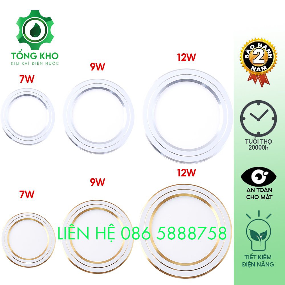 Đèn LED âm trần, Downlight đổi màu 3 chế độ Rạng Đông 3W 5W 7W 9W 12W- Tổng kho kim khí điện nước DAT02 04 06 10