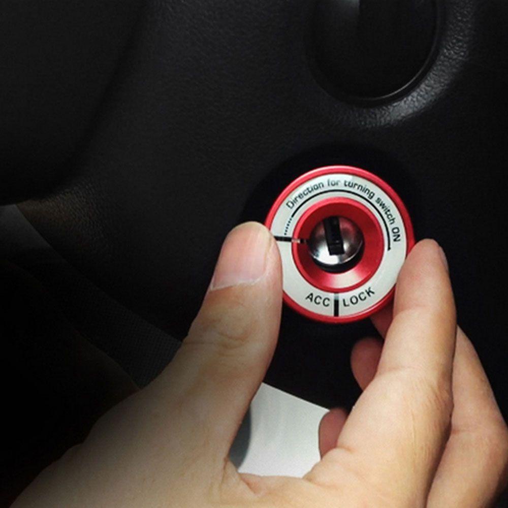 Miếng Dán Lỗ Chìa Khóa Xe Hơi Bằng Hợp Kim Nhôm Màu Dạ Quang Trang Trí Nội Thất