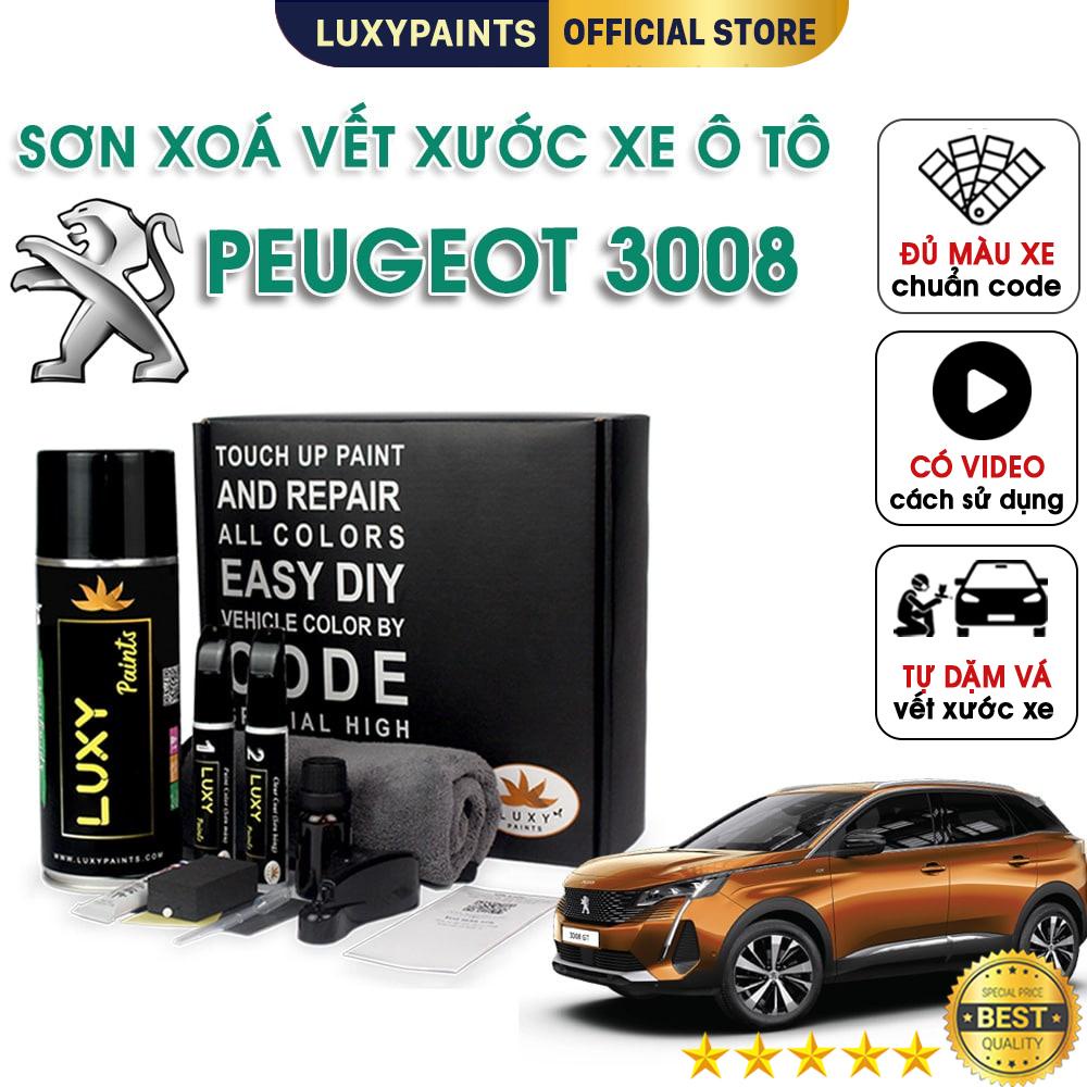 Sơn xóa vết xước xe ô tô Peugeot 3008 LUXYPAINTS, màu chuẩn theo Code dễ sử dụng độ bền cao - LP01PE38