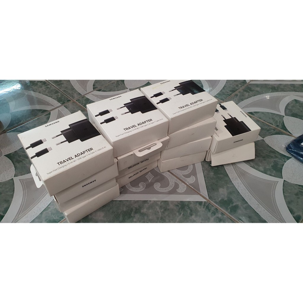 Bộ Sạc siêu nhanh 45W Super Fast Charging full box Samsung Galaxy Note 10/Note 10 Plus/S10/S10 Plus/S20/máy tính bảng