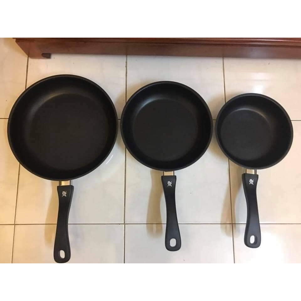 Chảo rán chống dính WMF Devil 20/24/28 cm (nhập Đức} thân inox, bắt từ tốt