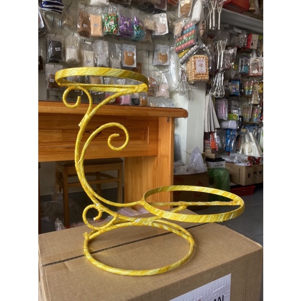 Kệ Sắt Đựng Bánh Kem 2 Và 3 Tầng