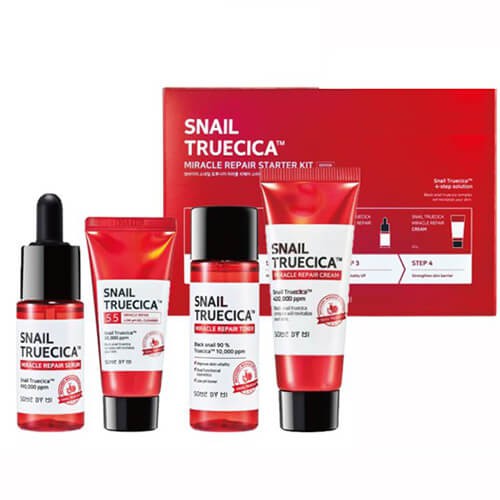 Bộ dưỡng da Some By Mi snail truecica Repair 4in1 – Đỏ