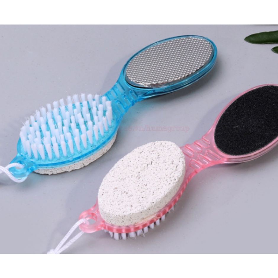 Bàn Chải Tẩy Tế Bào Chết - Chà Gót Chân 4in1 Tiện Dụng – Dụng Cụ Chà Gót Chân - Bầu Dục HM269
