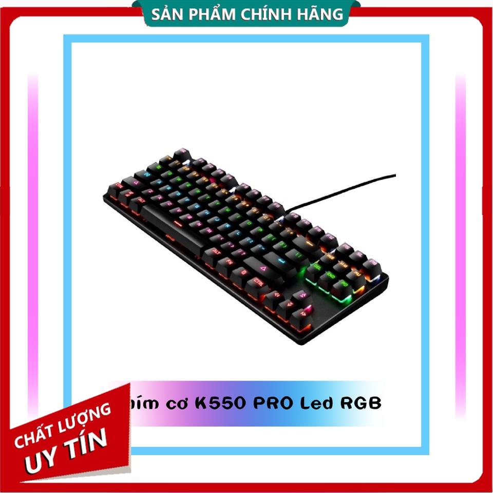 BÀN PHÍM CƠ MÁY TÍNH K550 PRO - LED RGB 10 CHẾ ĐỘ TỰ ĐỔI MÀU