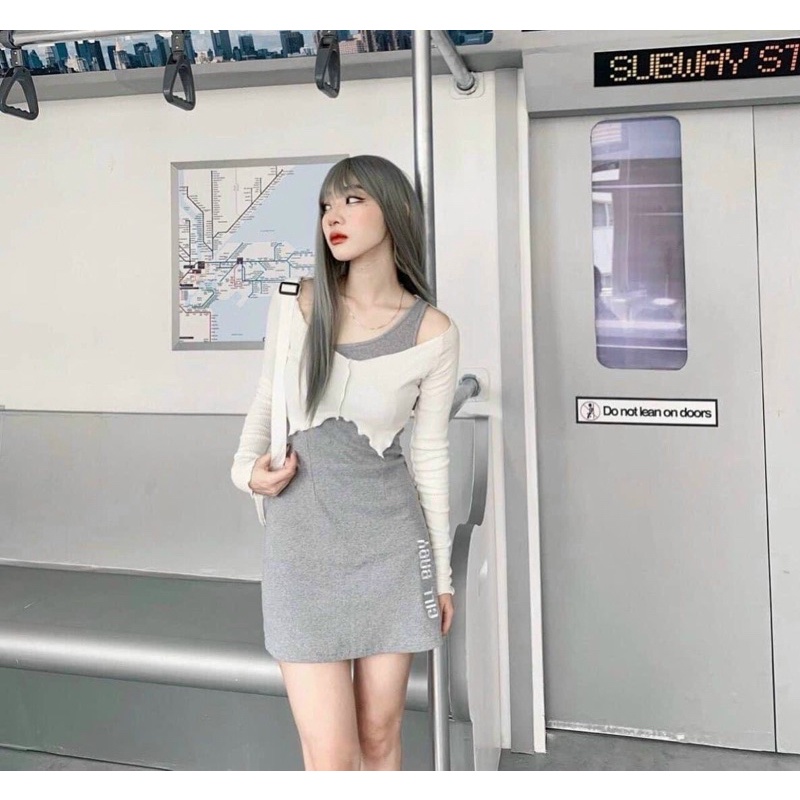 ĐẦM XÁM KÈM KHOÁC