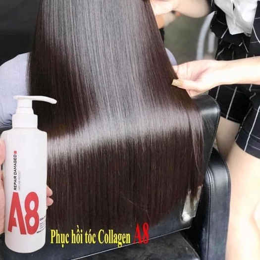 Hấp phục hồi tóc hư tổn COLLAGEN A8 - 500ml Dạng Chai - Khủ Kiềm