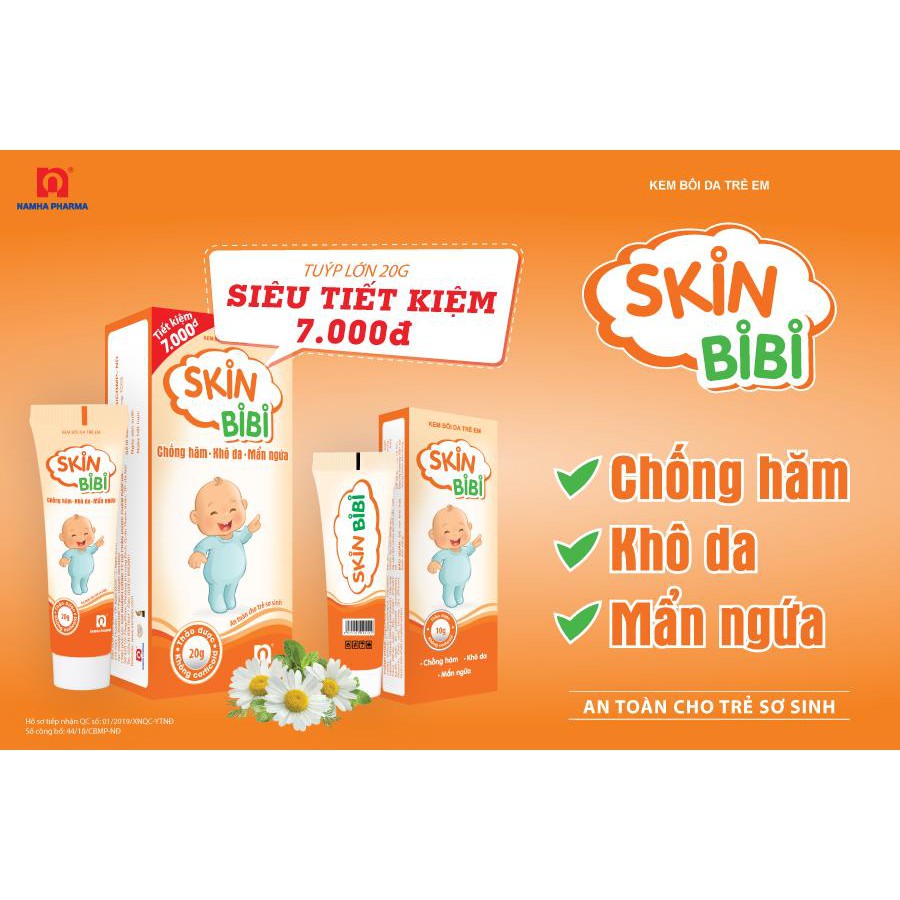 Skin BiBi kem bôi da cho bé