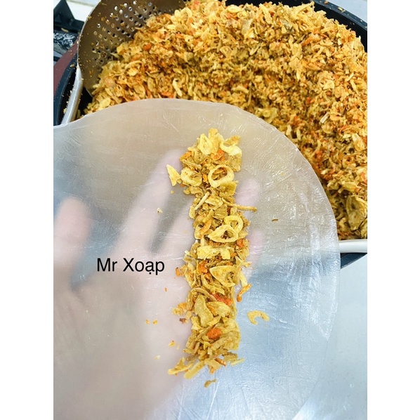Bánh tráng phơi sương muối tôm hành phi, muối tôm hành bò, muối tôm hành gà. Mr Xoạp!