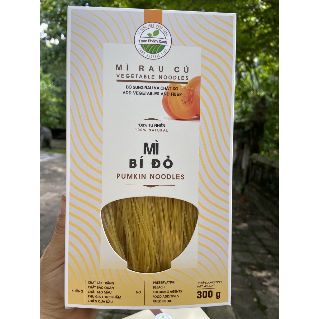 MÌ RAU CỦ MÌ BÍ ĐỎ THỰC PHẨM XANH 300G