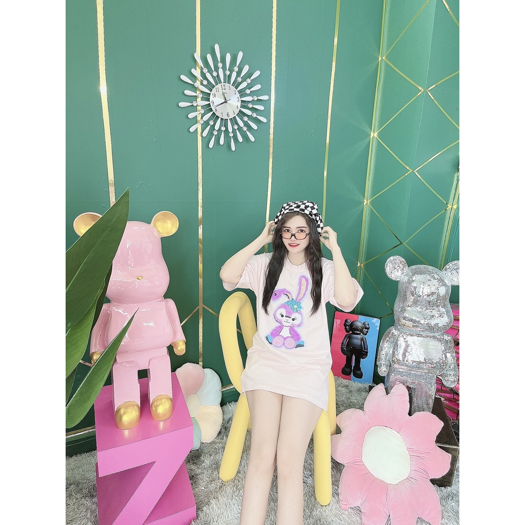 Áo Thun Hình Thêu Nổi Hình Con Thỏ Quảng Châu Cao Cấp  - AT22 | BigBuy360 - bigbuy360.vn