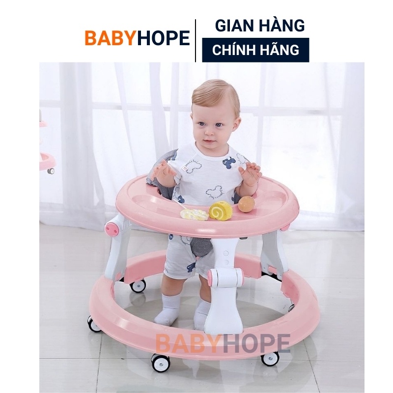 Xe tròn tập đi, xe tập đi cho bé có nhạc,điều chỉnh độ cao,có bàn ăn dặm CAO CẤP