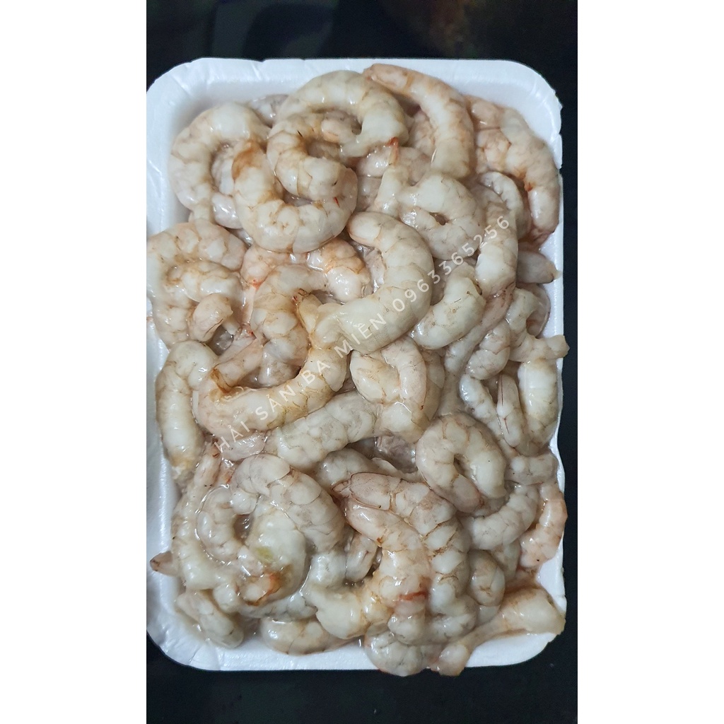 Tôm nõn Bộp Khay 500gr , Tôm nõn tươi ngon  3M FOOD HS