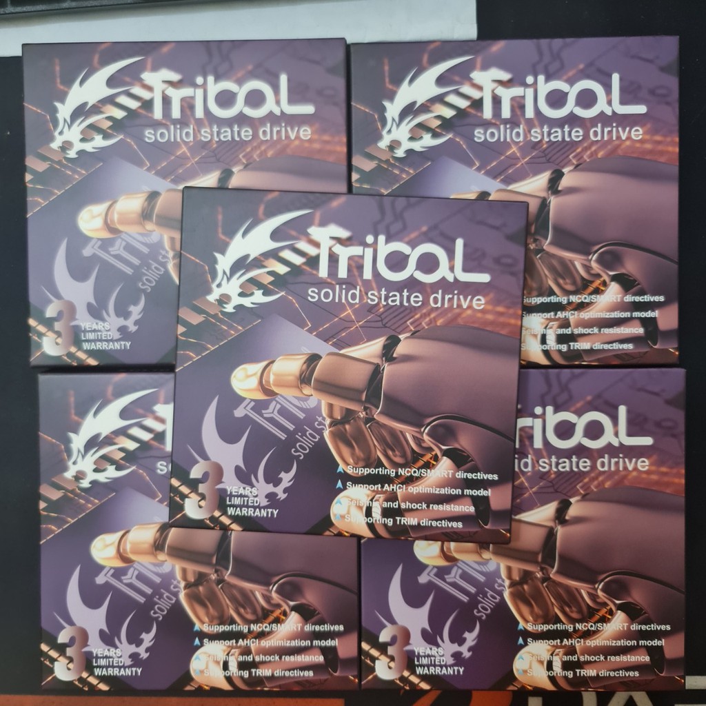 SSD 120G Tribal vỏ hợp kim bảo hành 36 tháng - SATA3 6GB/S 2 màu xanh, đen | BigBuy360 - bigbuy360.vn